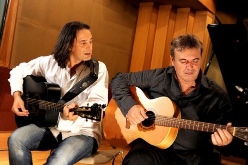 Μανώλης Λιδάκης και Γιάννης Κότσιρας στο levare